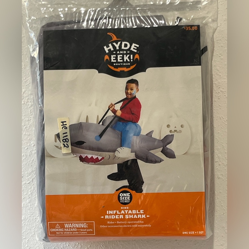Inflatable Rider Shark Costume